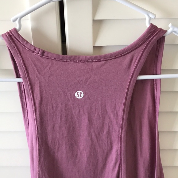 SOLD Lululemon tank top high neck pink yoga 4 6 - Picture 2 of 6